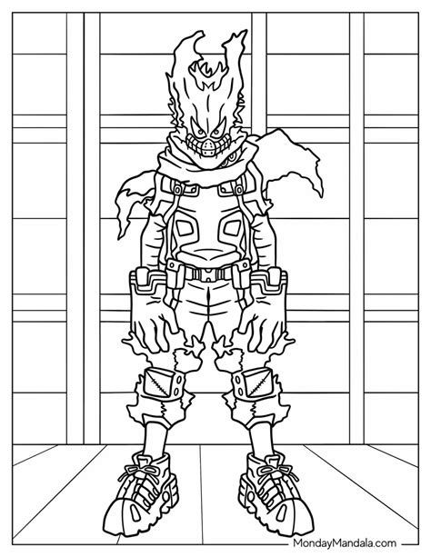Dark Deku Coloring Pages