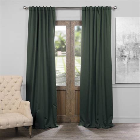 Dark Green Blackout Curtains : Target