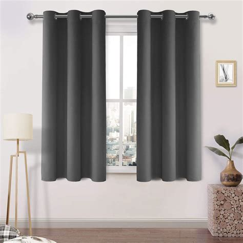 Dark Grey Blackout Curtains for Bedroom - Thermal Insulated with …