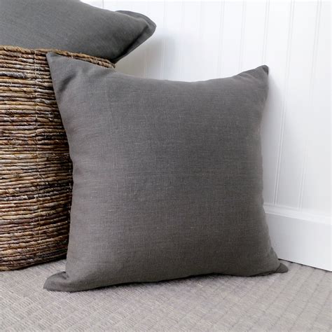 Dark Grey Pillow - Etsy