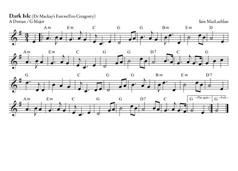 Dark Isle Piper: Siubhail (Original) Chords - ChordU