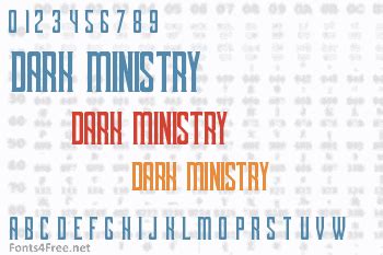 Dark Ministry Font Download - Fonts4Free