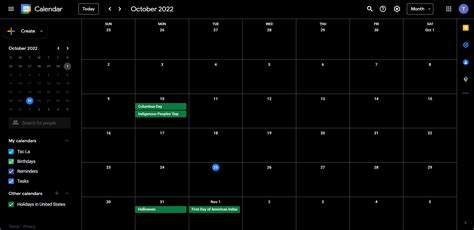 Dark Mode Google Calendar Desktop