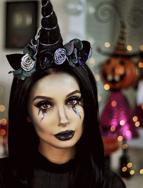 Dark Unicorn Halloween Makeup