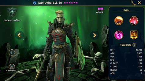 Dark athel. Athel seems overall just better. Personal opinion here, I have and use both athel and elhain at 6 star: Both are good at farming brutal, with similar lifesteal gear its around 45s 12-3/12-6, but atleast Elhain with good crit/crit dmg does not need lifesteal to farm brutal. Athel is better at CB if you dont already have another weaken, but I use ... 