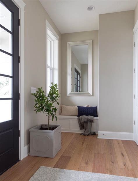 Dark greige paint color. Benjamin Moore Wish. The LRV of Wish is 59.7. Wish is another one of Benjamin Moore’s favorite paint colors for 2020, and I’m still including it in this round up for 2022, as it’s timeless, in my opinion. This greige color is on the lighter side, especially when compared to Thunder. 