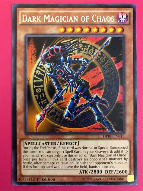 Dark magician of chaos. Card Rulings page for. Dark Magician of Chaos +. Archlord Kristya: If "Archlord Kristya" is destroyed by battle with "Dark Magician of Chaos" it will be removed from play instead of returning to the Deck. The effect "During the End Phase, if this card was Normal or Special Summoned this turn: You can target 1 Spell Card in your Graveyard; add... 