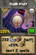 Dark Pact. I appreciate that KI reduced the damage and pip cost from what it was in Test Realm. At Level 60 with over 80% damage boost, Dark Pact didn't seem worth it. It still hits for in the 300 - 500 range on a Death wizard. On non-Death wizards, without the damage boost on Death, they are finding the damage close to 100 - 200.