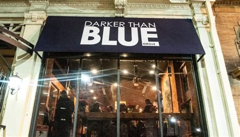Darker than blue. Dec 2, 2021 · Darker Than Blue makes a comeback. Eight years after it closed on Greenmount Avenue, soul food eatery Darker Than Blue is making a comeback in Baltimore. This time, it’s at a new location: 413 N ... 