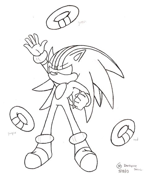 Darkspine Sonic Coloring Pages