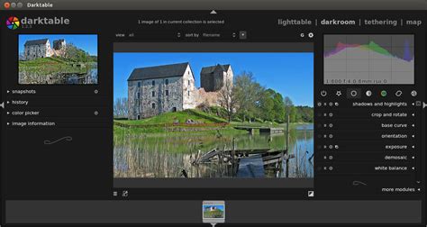 Darktable Free OS X and Linux RAW Photo Converter