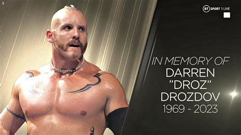 Darren 'Droz' Drozdov, former WWE wrestling star and NFL player, dies at 54