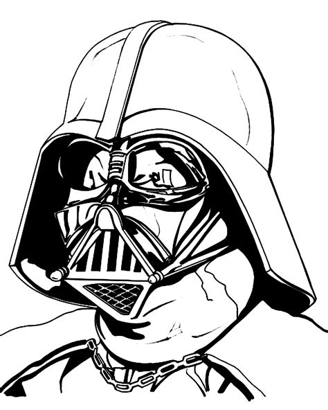 Darth Vader Drawing Outline