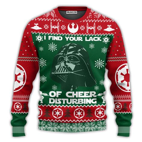 Darth Vader Ugly Christmas Sweater - Etsy