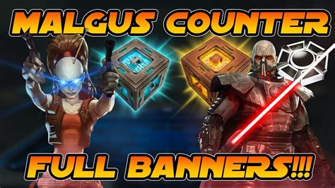 Darth malgus counter swgoh. Just a thought, but if we do go all-in on SWTOR this year in SWGOH, I see a perfect opportunity for a legendary event that requires a few relic 5 characters a la Starkiller or Grand Inquisitor. Marquee Events for Arcann, Thexan, Vaylin, and Senya, and they lead into a legendary Valkorion for a team with a new Zakuul tag. 