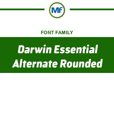 Darwin Essential Rounded: Free Font Download MaisFontes