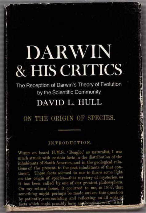 Darwin and his Critics. The Reception of Darwin