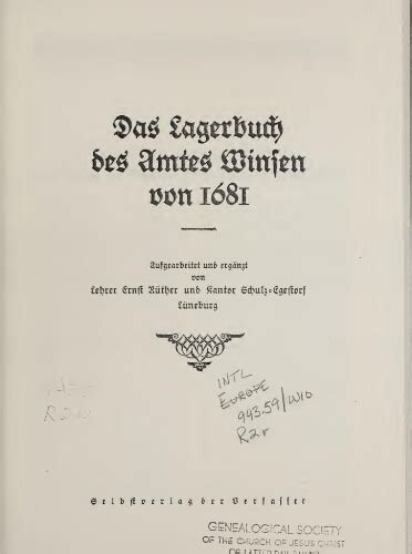 Das lagerbuch des amtes blumenau von 1600. - The new handbook of timesaving tables for weavers spinners and dyers.
