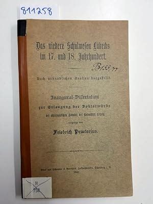 Das niedere schulwesen lübecks im 17. - Literary art a handbook for its study.