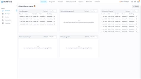 Dashboard - Shiftbase