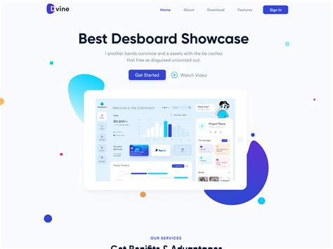 Dashboard Landing Page by Ashik