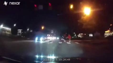 Dashcam video shows Lakewood crash with jaywalking pedestrian