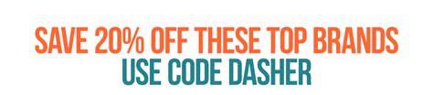 Dasher Sign Up Bonus & Coupons. 10-30% Off Dasher Products + Free