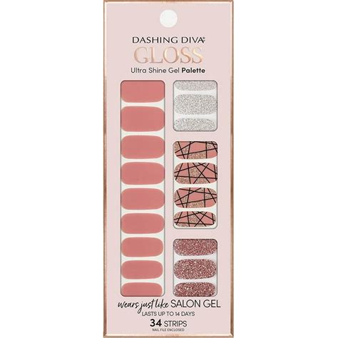 Dashing diva gloss. Dashing Diva Gloss Nail Strips - Classic French | UV Free, Chip Resistant, Long Lasting Gel Nail Stickers | Contains 27 Nail Wraps, 1 Prep Pad, 1 Nail File 3.8 out of 5 stars 131 1 offer from $7.00 