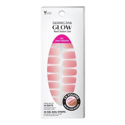 Dashing diva glow. Displaying Reviews 1-4. Free Shipping at $35. Experience a medium coverage gel nail strip with Dashing Diva Leaf Me Hanging GLOW Art. GLOW visibly improves the look of your nails by smoothing out any ridges or imperfections. This formula has twice the volume and twice the strength, creating a real salon gel manicure that lasts up to 14 days. 