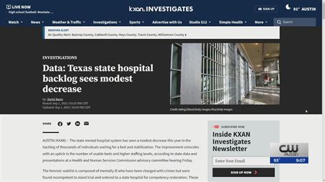 Data: Texas state hospital backlog sees modest decrease