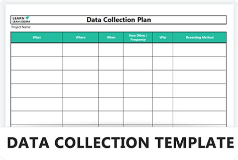 Data Collection Plan Template Awesome Best 25 Data Collection Sheets