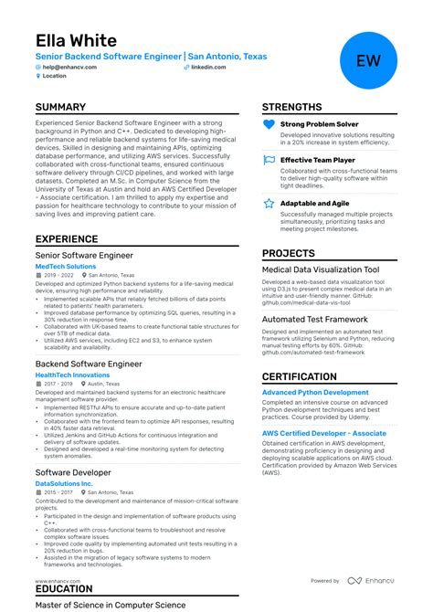 Data Engineer Resume Sample and Guide [20+ Tips]