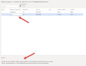 Data Management fixing errors using staging data