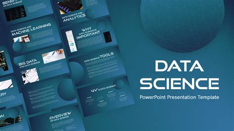 Data Science PowerPoint Template Slide.Market