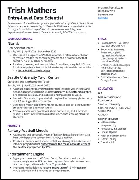 Data Scientist Resume Example 2022 Writing Tips ResumeKraft