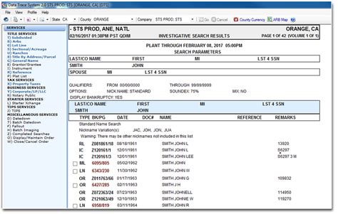 Data Trace Login