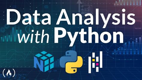 Data analysis with python. In the Data Analysis with Python Certification, you'll learn the fundamentals of data analysis with Python. By the end of this certification, you'll know how to read data from sources like CSVs and SQL, and how to use libraries like Numpy, Pandas, Matplotlib, and Seaborn to process and visualize data. Major Topics: 