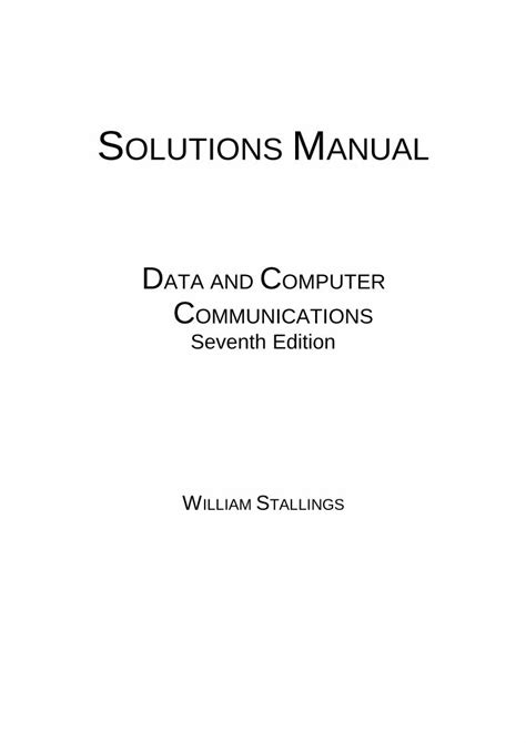 Data computer communications 7th edition solution manual. - 2010 ford mustang shelby gt500 bedienungsanleitung ergänzung.