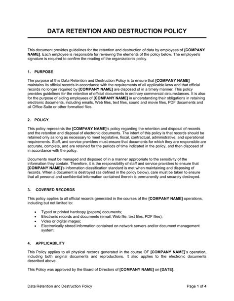 Data destruction policy template. Probax uses the techniques detailed in DoD 5220.22-M (“National Industrial Security Program Operating Manual “) or NIST 800-88 (“Guidelines for Media Sanitization”) to destroy data as part of the decommissioning process. 