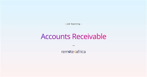 Data entry remote job.  .  Accounts Receivable & Data Entry Specialist maintaining financial r...