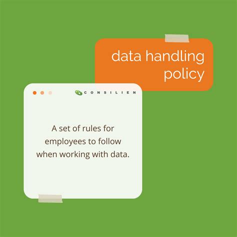 Guidance and Critical When Creating Your Data Handling Policy. Creating a Data Handle Policy involves knowing what data your organization manages. Primary, can inventory is …. 