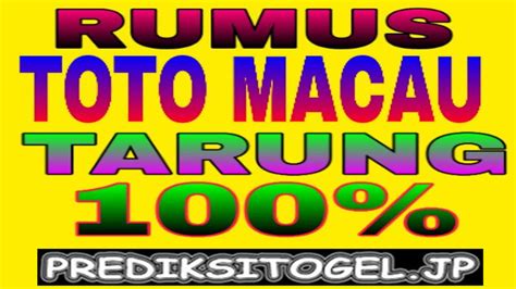 Data keluaran 4d toto macau. Prediksi rumus dan jitu.