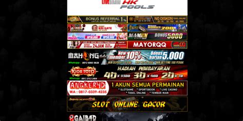 Data keluaran semua pasaran togel. Togel hkg live result 6d. Agen judi slot yang.