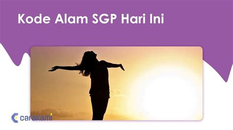 Data live sgp hari ini. Kode alam orang gantung.