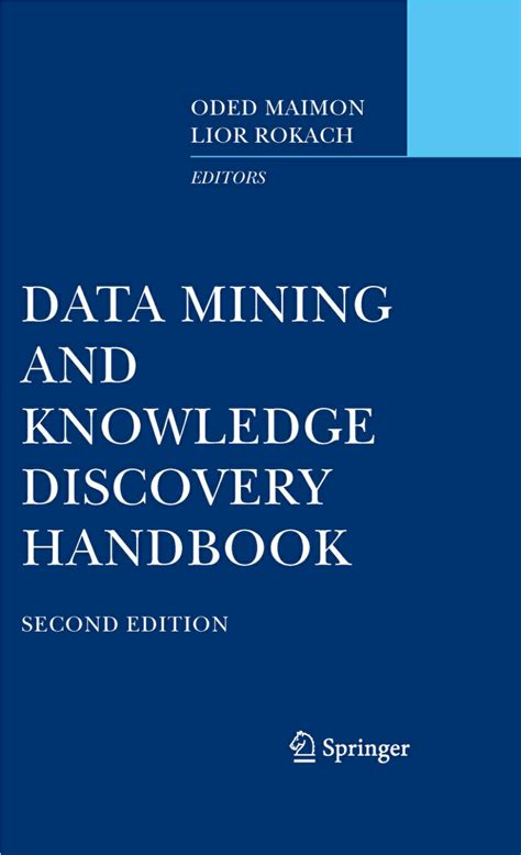 Data mining and knowledge discovery handbook 2nd edition. - Manuale di servizio del registratore a stato solido marantz pmd670.