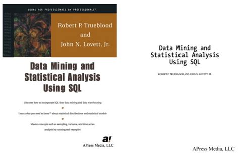 Data mining and statistical analysis using sql a practical guide for dbas. - Gehl 418 wheel loader illustrated master parts list manual instant.