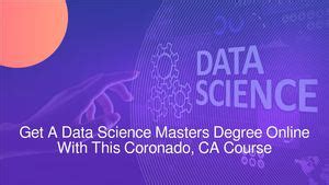 Data science masters degree online. UMGC's Master of Science in data analytics program covers subjects like data mining, programming, statistical analysis, and visualization. Students gain ... 