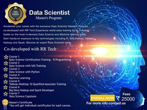 Data science masters programs. Our in-person and online master’s in data science degree is an interdisciplinary program designed to provide students with practical skills balanced with theoretical knowledge and professional practice. This degree focuses on the analysis of large-scale data sources from the interdisciplinary perspectives of applied statistics, computer ... 