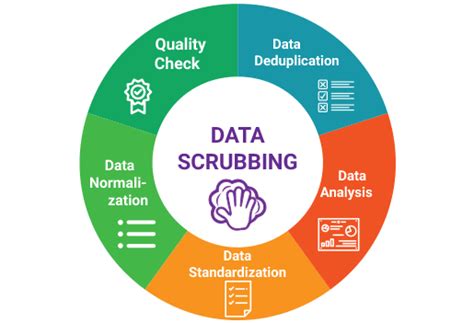 Data scrubbing. Without data scrubbing, those sets of data aren't very useful when they're merged into a warehouse that's supposed to feed business intelligence across an organization. Related: Business Intelligence 