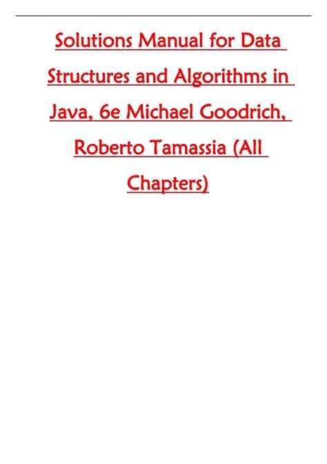 Data structures and algorithms in java solutions manual pdf.  Why the Belmont F...